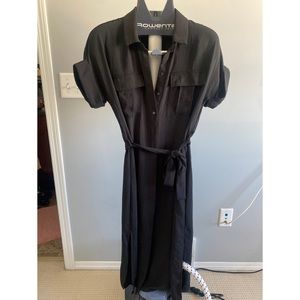 Short sleeve shirt dress